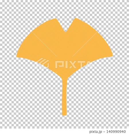 Yellow ginkgo leaves - Autumn illustration Yellow ginkgo leaves - Autumn illustration 140990940