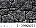 石垣・コンクリートブロックの背景素材　ゴツゴツしたテクスチャの抽象背景 140992054