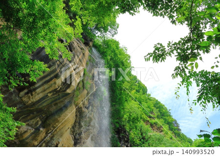 生坂村の八坂の滝 信州の風景 信州の自然 生坂村の八坂の滝 信州の風景 信州の自然 140993520