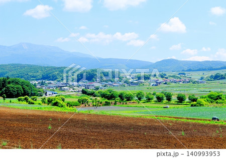 6月の嬬恋村の風景 浅間山の山麓 6月の嬬恋村の風景 浅間山の山麓 140993953