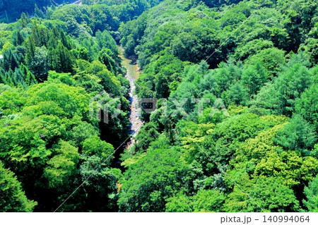 6月の群馬県の渓谷 春の渓谷 6月の群馬県の渓谷 春の渓谷 140994064