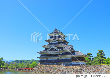 長野県松本市、国宝松本城の風景 長野県松本市、国宝松本城の風景 140994270