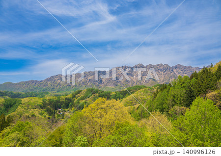 妙高戸隠連山国立公園西岳連峰【大望峠展望台より撮影】 妙高戸隠連山国立公園西岳連峰【大望峠展望台より撮影】 140996126