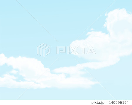 晴れわたる青空と白い雲＿02 140996194