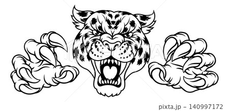 Jaguar Leopard Cheetah Panther Sports Team Mascot Jaguar Leopard Cheetah Panther Sports Team Mascot 140997172