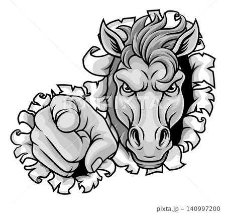 Horse Mustang Stallion Bronco Sports Team Mascot 140997200