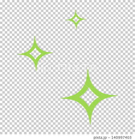 A simple, sparkly effect in light green. 140997403