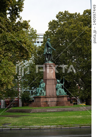 Istvan Szechenyi Statue in Budapest, Hungary - Historical Landmark in Scenic Surroundings. High quality photo 140997449