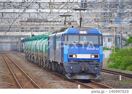 東海道本線 平塚 JR貨物 EH200-22(高崎) 東海道線迂回訓練 東海道本線 平塚 JR貨物 EH200-22(高崎) 東海道線迂回訓練 140997820