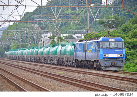 東海道本線 二宮-大磯 JR貨物 EH200-9(高崎) 東海道線迂回訓練 東海道本線 二宮-大磯 JR貨物 EH200-9(高崎) 東海道線迂回訓練 140997834