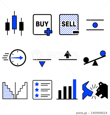 Financial Trading Icons Financial Trading Icons 140999024