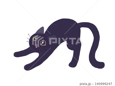 興味津々な黒猫 140999247
