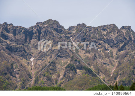 妙高戸隠連山国立公園西岳連峰【大望峠展望台より撮影】 妙高戸隠連山国立公園西岳連峰【大望峠展望台より撮影】 140999664