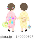 夏祭り_男の子と女の子 140999697