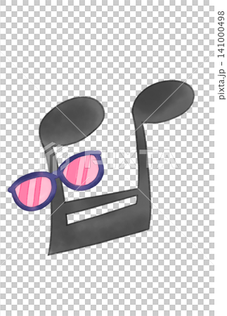 Musical note with sunglasses Musical note with sunglasses 141000498