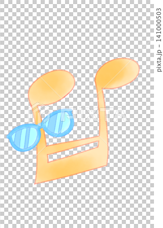 Musical note with sunglasses Musical note with sunglasses 141000503
