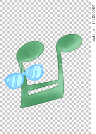Musical note with sunglasses Musical note with sunglasses 141000504