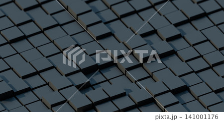 Dark geometric 3d cube background Dark geometric 3d cube background 141001176