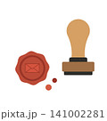Wax Seal and Rubber Stamp for Postal Correspondence 141002281