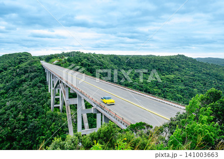The Bacunayagua Bridge, located in Cuba, is the highest bridge on the island. The Bacunayagua Bridge, located in Cuba, is the highest bridge on the island. 141003663