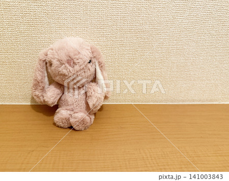 かわいいピンク色のうさぎのぬいぐるみ かわいいピンク色のうさぎのぬいぐるみ 141003843