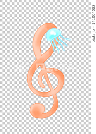 Musical notes with jellyfish Musical notes with jellyfish 141004082