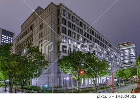 大阪夜景 中之島 大阪市役所 大阪府大阪市 大阪夜景 中之島 大阪市役所 大阪府大阪市 141004682