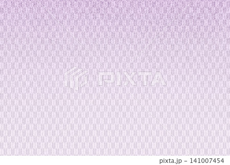キラキラ輝く繊細な淡い紫色の模様に薄紫色の矢絣柄を重ねた背景画像1 141007454