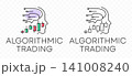 Algorithmic trading, candlestick, forex and finance, graphic design. Market, analytics and prediction, vector design and illustration 141008240