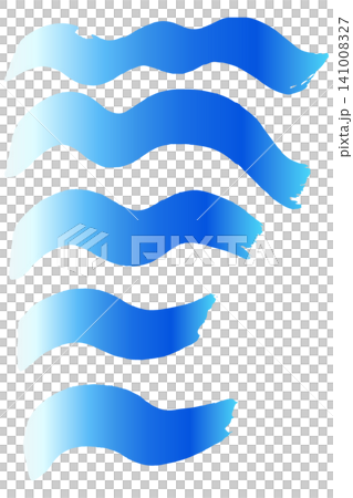 手繪筆觸向量插圖，靈感源自海浪和大海。 141008327