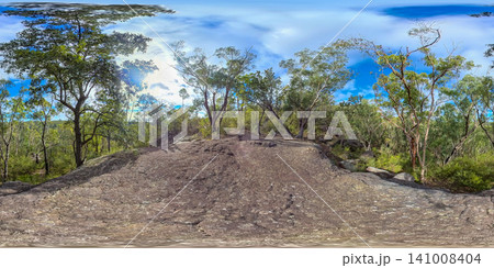 Spherical 360 Degree Panorama of bushland and boulders in the Blue Mountains Spherical 360 Degree Panorama of bushland and boulders in the Blue Mountains 141008404