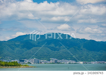 琵琶湖風景　滋賀県大津市 141009743