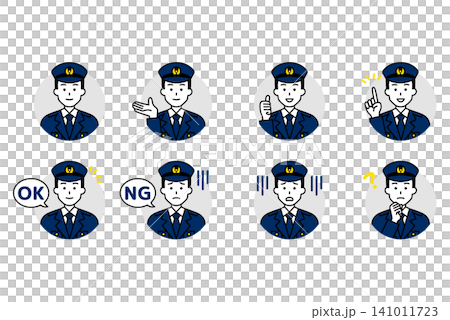 男性警察圖示集 男性警察圖示集 141011723