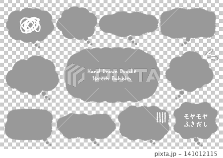 A hand-drawn speech bubble (gray) expressing vague anxiety. A hand-drawn speech bubble (gray) expressing vague anxiety. 141012115