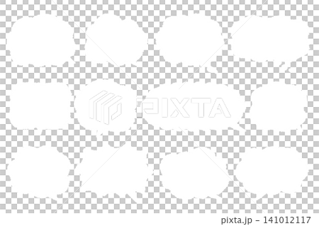 Hand-drawn speech bubble illustration | Adjustable speech bubble opening, vector material Hand-drawn speech bubble illustration | Adjustable speech bubble opening, vector material 141012117