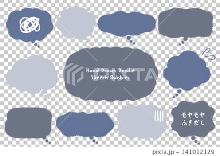 A hand-drawn speech bubble frame expressing vague anxieties. A hand-drawn speech bubble frame expressing vague anxieties. 141012129