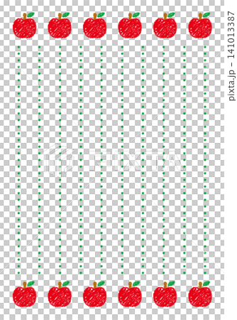 Hand-drawn crayon-style background, apple-patterned stationery. Hand-drawn crayon-style background, apple-patterned stationery. 141013387