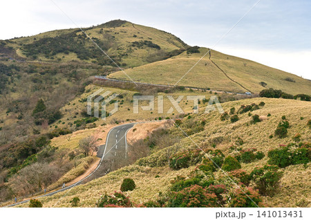 伊豆半島の伊豆山稜線歩道 小達磨山より望む達磨山とあせびヶ原と西伊豆スカイライン 伊豆半島の伊豆山稜線歩道 小達磨山より望む達磨山とあせびヶ原と西伊豆スカイライン 141013431