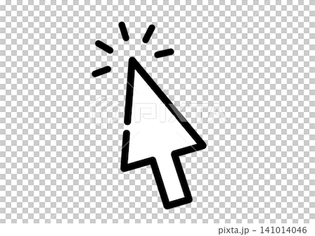 Simple mouse cursor icon illustration (white) Simple mouse cursor icon illustration (white) 141014046