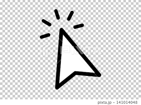 Simple mouse cursor icon illustration (white) Simple mouse cursor icon illustration (white) 141014048