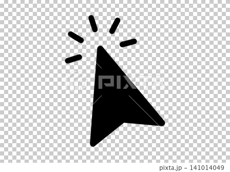 Simple mouse cursor icon illustration (black) Simple mouse cursor icon illustration (black) 141014049