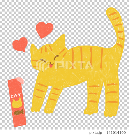 A tabby cat enjoying a cat treat. A tabby cat enjoying a cat treat. 141014100