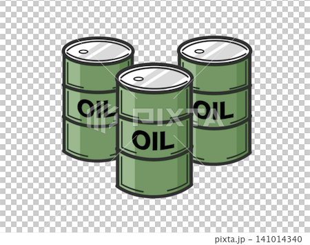 Illustration of a drum can filled with oil (petroleum) Illustration of a drum can filled with oil (petroleum) 141014340