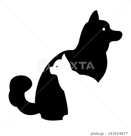 アイコン 犬と猫 シルエット アイコン 犬と猫 シルエット 141014677
