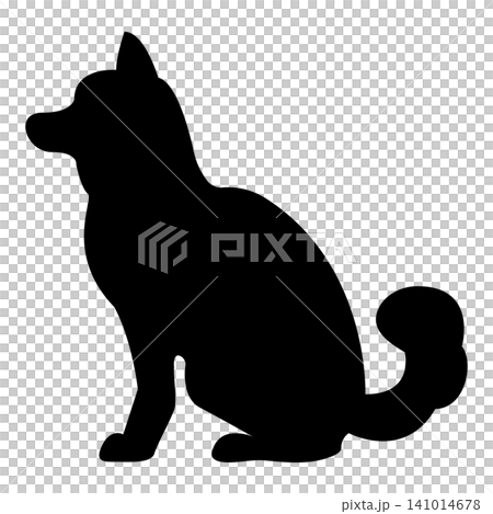圖示:狗的輪廓 圖示:狗的輪廓 141014678