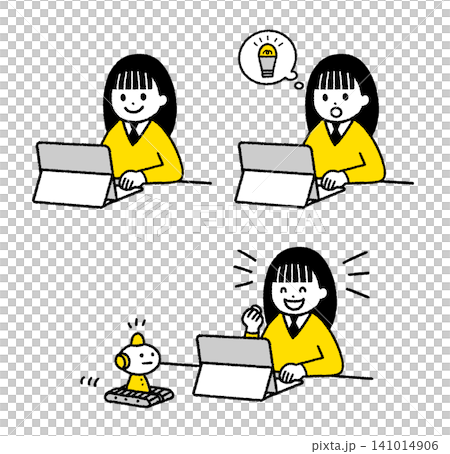 一群正在上程式設計課的女學生。 一群正在上程式設計課的女學生。 141014906