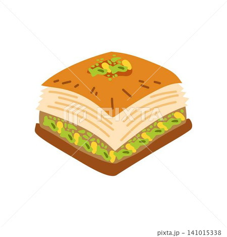 kuru baklava pistachio snack illustration kuru baklava pistachio snack illustration 141015338