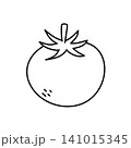 tomato line icon vegetable illustration 141015345