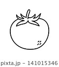 tomato outline illustration vegetarian 141015346