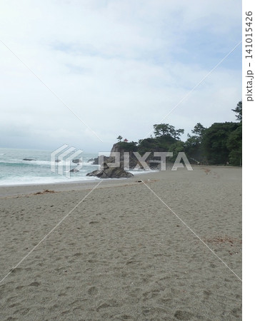 台風一過の桂浜と龍王岬 台風一過の桂浜と龍王岬 141015426